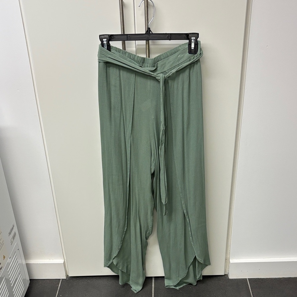 Mendocino Sage Green Wide Leg Pants